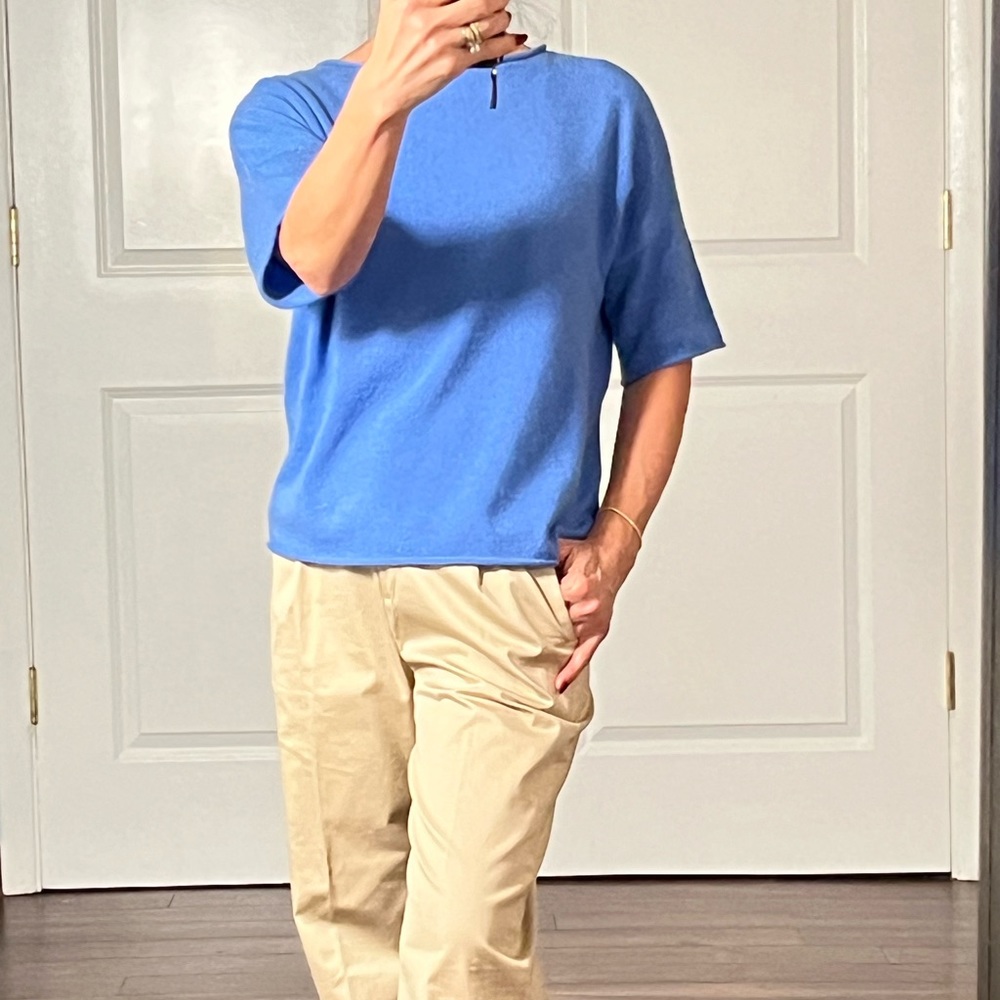 360 cashmere 100% cashmere short sleeves sweater - Picture 2 of 11